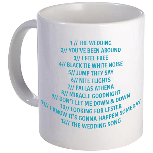 Black Tie White Noise Album Art Mug
