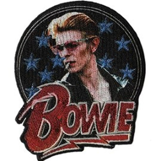 David Bowie Stars Glitter Patch
