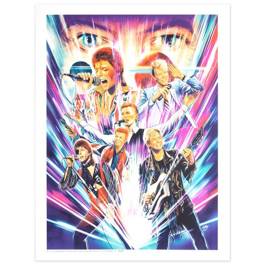 David Bowie The Sound of Light Poster - White