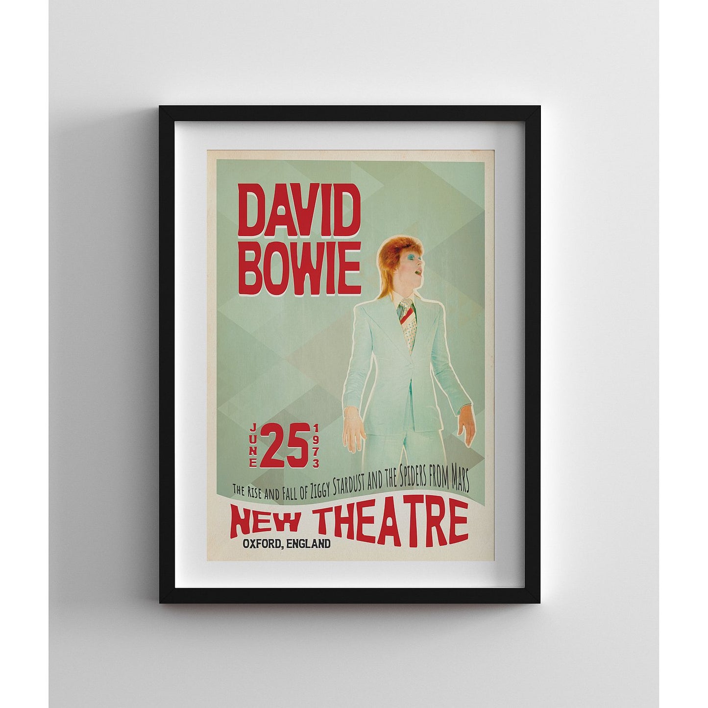 Ziggy Stardust Live in Oxford, England Print