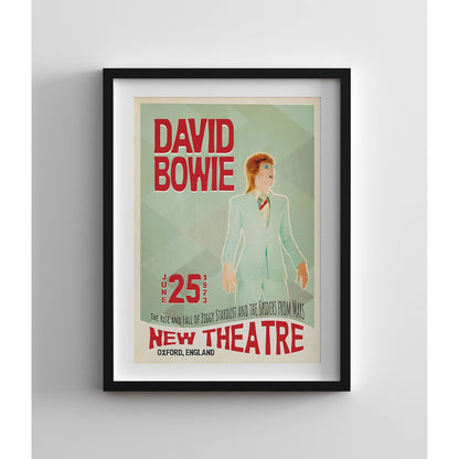 Ziggy Stardust Live in Oxford, England Print