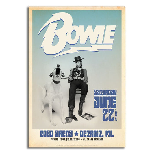 Diamond Dog Tour Print, Detroit 1974