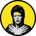 David Bowie Ziggy 4" Round Sticker
