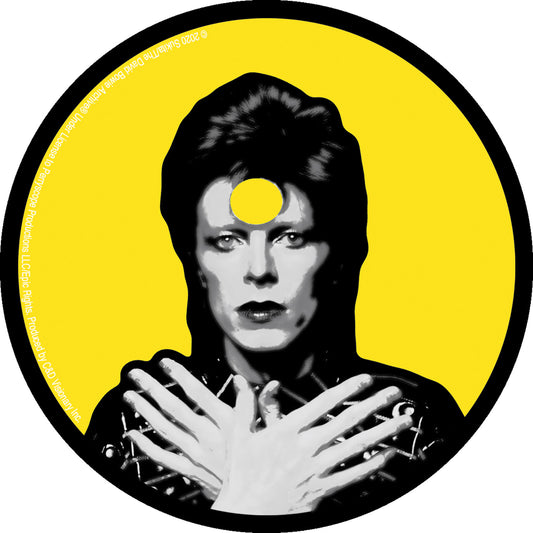 David Bowie Ziggy 4" Round Sticker
