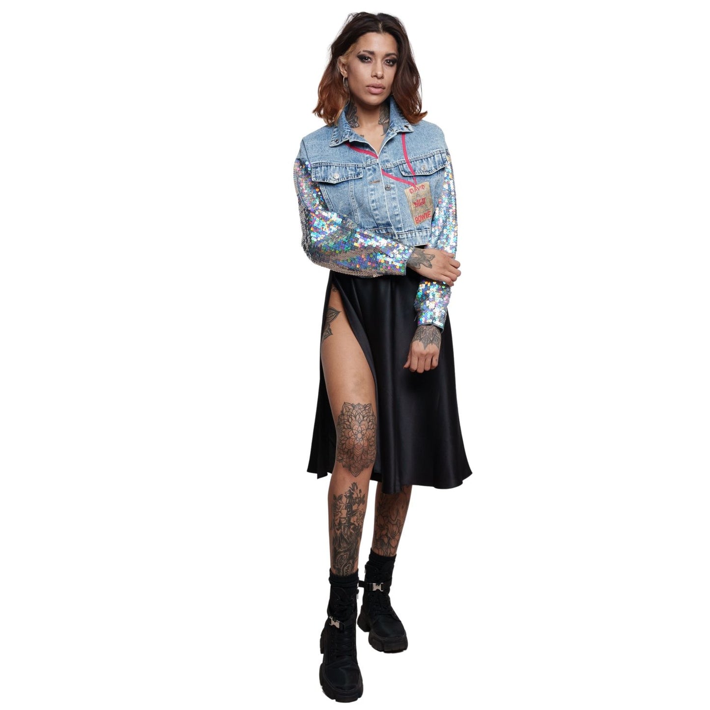 Bowie Hand Painted Women's Denim Jacket