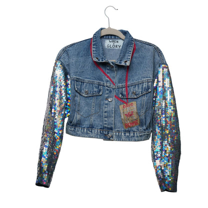Bowie Hand Painted Women's Denim Jacket