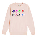 Never Let Me Down Horizontal Logo Crew Neck Fleece