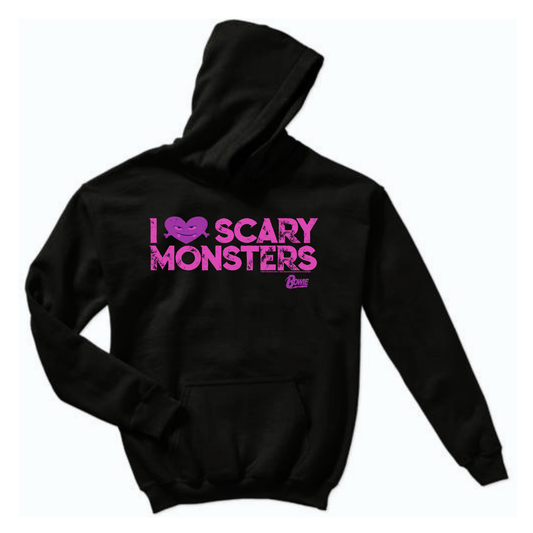 Scary Pink Monsters Pullover Hoodie
