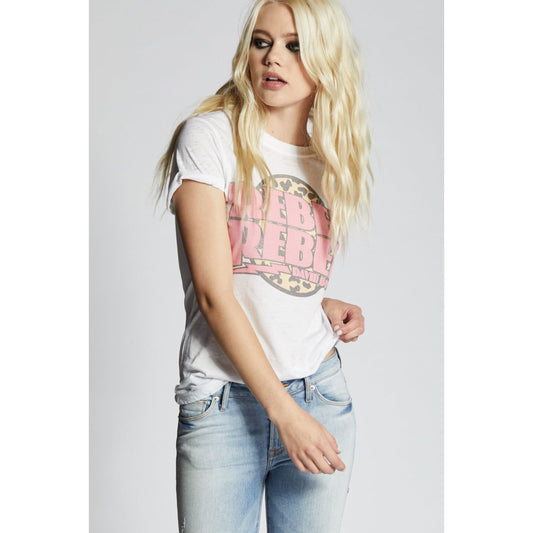 David Bowie Rebel Rebel Leopard Faded Tee