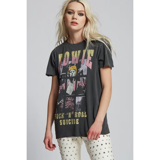 Bowie Rock N Roll Boyfriend Tee
