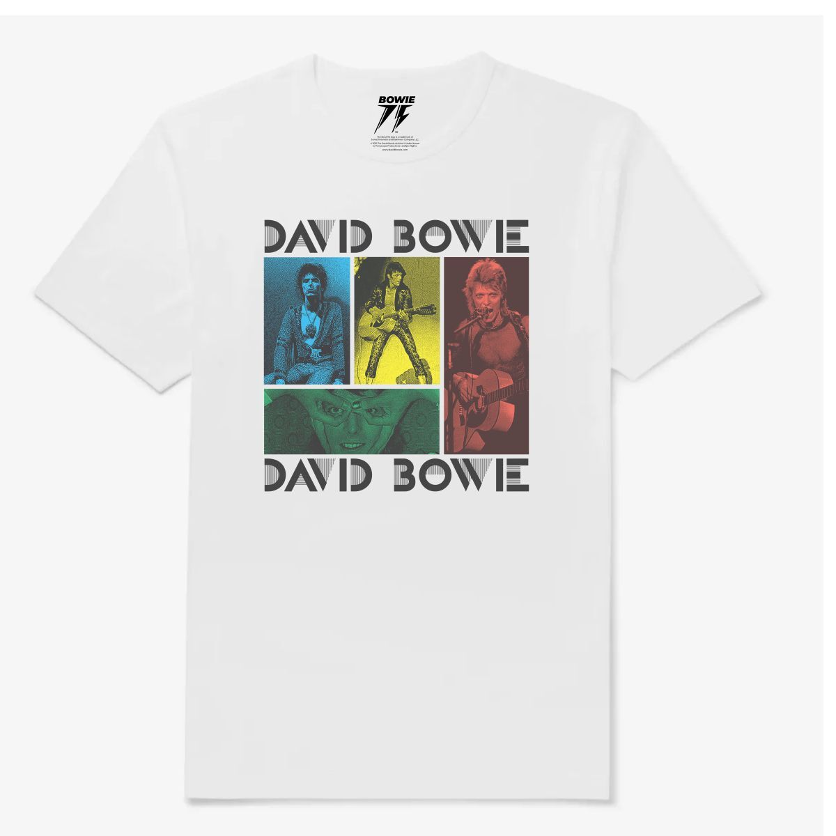 David Bowie T Shirt Blackstar Band Logo Album Cover Ufficiale Uomo Nuovo Nero, Grigio, S - Foto 9