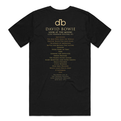 David Bowie Phoenix Festival '97 Black T-shirt