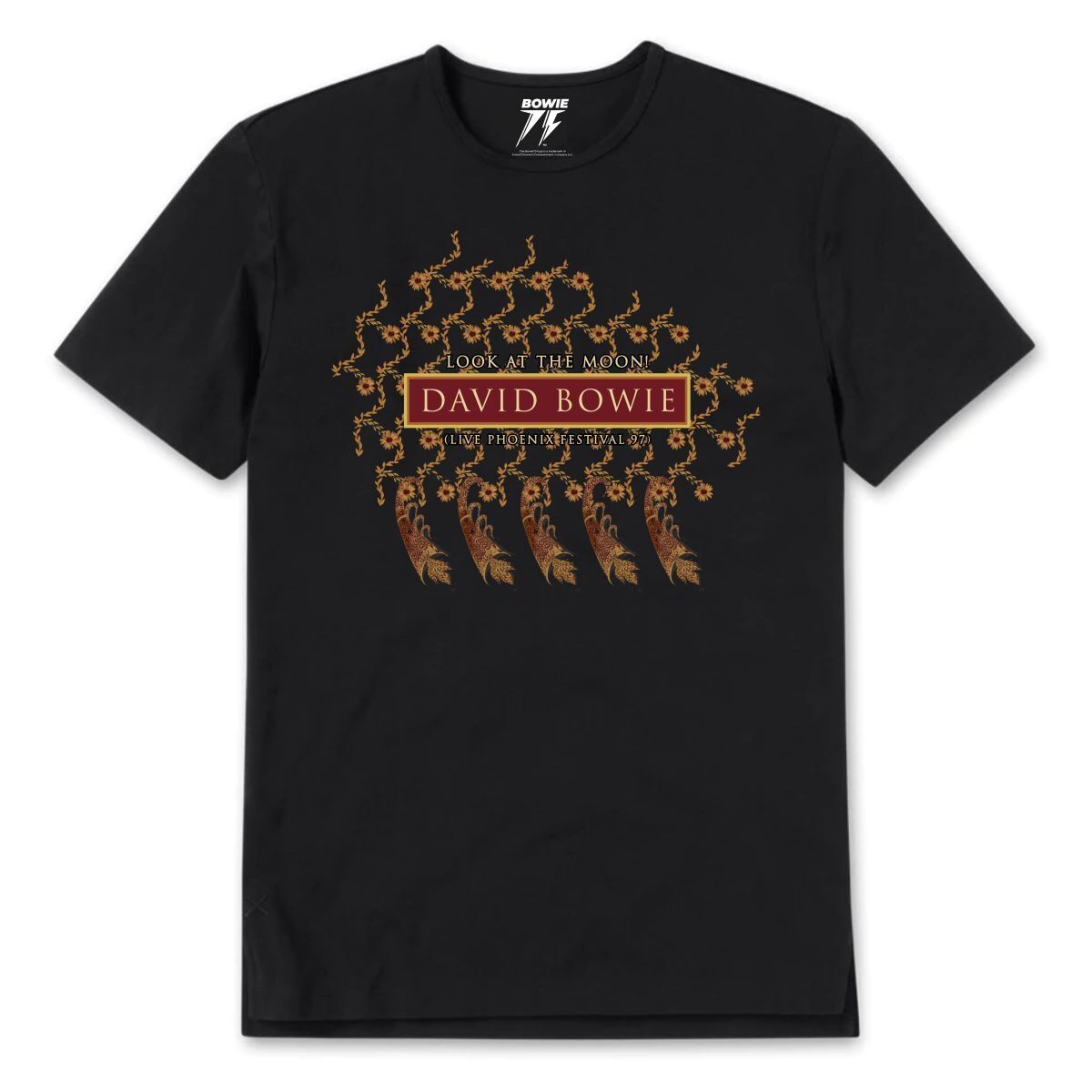 David Bowie Phoenix Festival '97 Black T-shirt