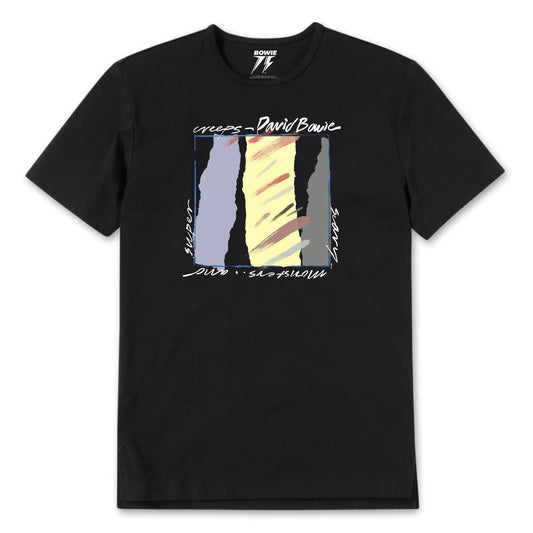David Bowie Scary Monsters 40th Anniversary Black T-Shirt