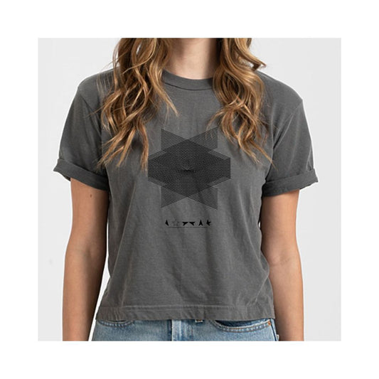 Crossed Signals Retro Crop Top