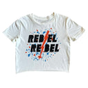 David Bowie Rebel Organic Short Sleeve Crop Tee